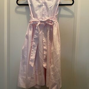 Pink Petit Amy smocked dress with a Peter Pan collar. Size 5z